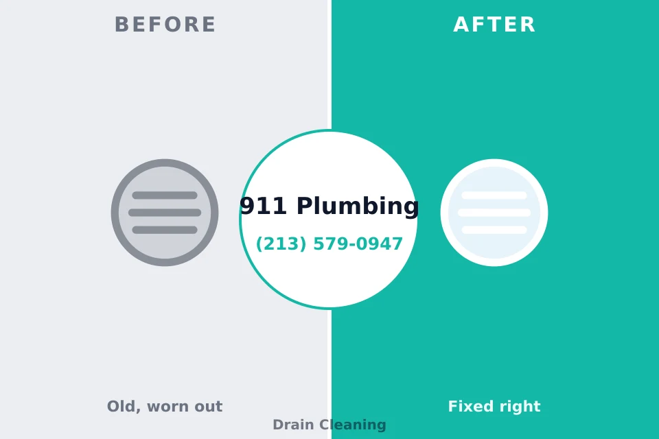 Before and after: plumbing repair Killen, AL